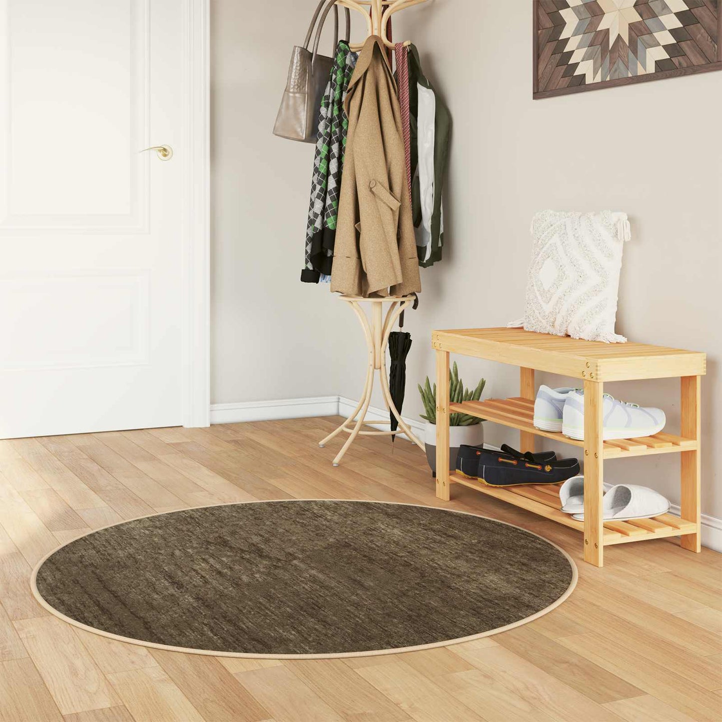 vidaXL Χαλί Runner MARSA Δασώδες Πράσινο 120 x 120 cm