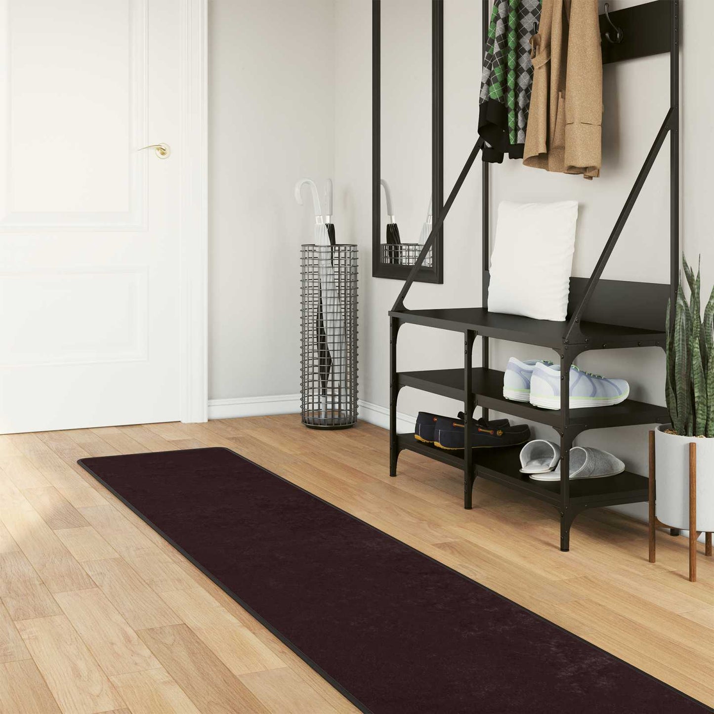 vidaXL Χαλί Runner MARSA Ανθρακί 50 x 400 εκ. Πολυέστερ και PVC