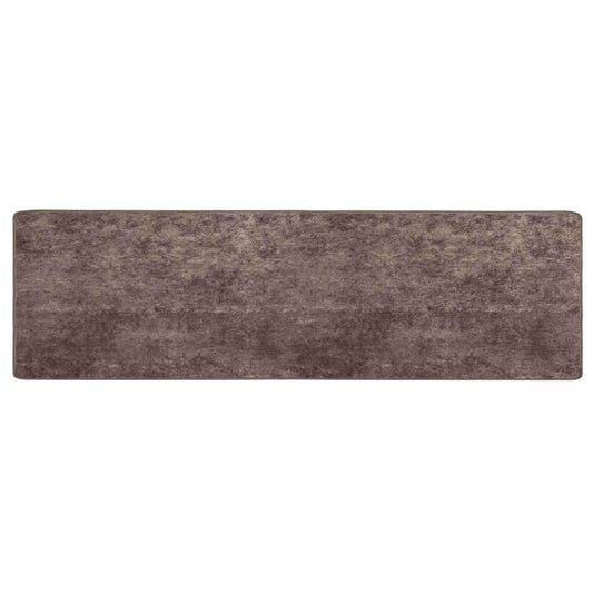 vidaXL Χαλί Runner MARSA Γκρι 80 x 350 εκ. Πολυέστερ και PVC