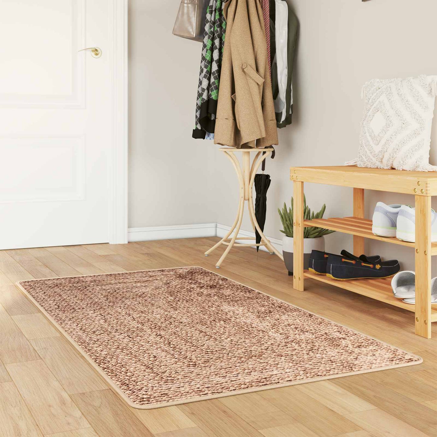 vidaXL Χαλί Runner MARSA Κίτρινο 80 x 150 cm Πολυέστερ και PVC