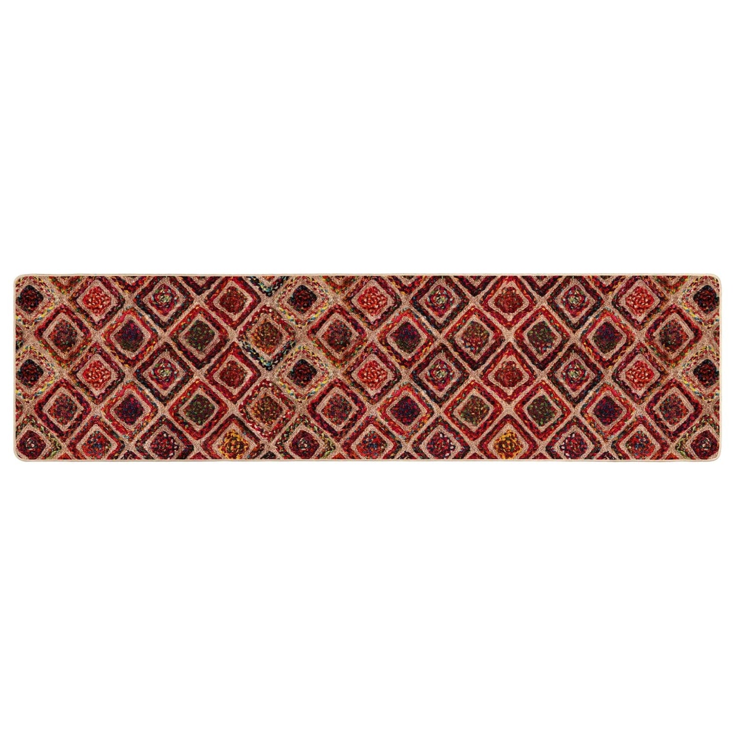 vidaXL Χαλί Runner MARSA Πολύχρωμο 100 x 300 cm Πολυέστερ και PVC