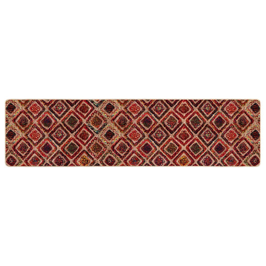 vidaXL Χαλί Runner MARSA Πολύχρωμο 100 x 400 cm Πολυέστερ και PVC