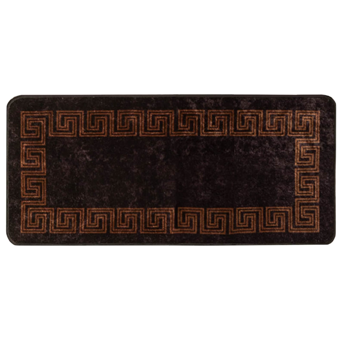 vidaXL Χαλί Runner MARSA Μαύρο 50 x 100 cm Πολυέστερ και PVC