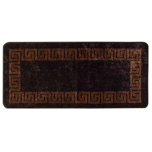 vidaXL Χαλί Runner MARSA Μαύρο 50 x 100 cm Πολυέστερ και PVC