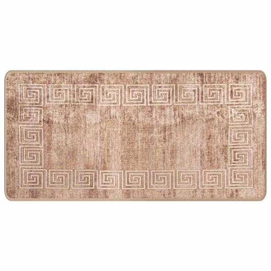 vidaXL Χαλί Runner MARSA Λευκός 50 x 100 cm Πολυέστερ και PVC