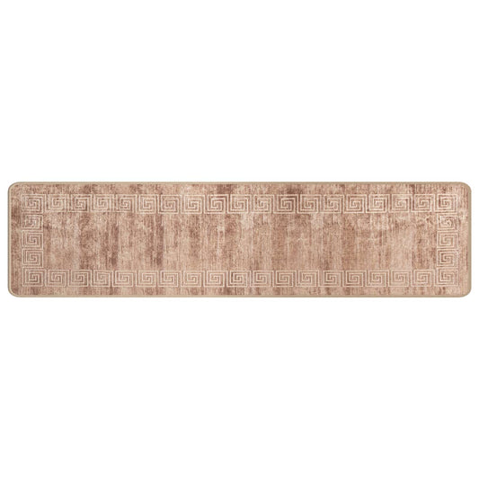 vidaXL Χαλί Runner MARSA Λευκός 50 x 450 εκ. Πολυέστερ και PVC