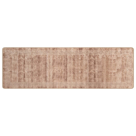vidaXL Χαλί Runner MARSA Λευκός 80 x 450 εκ. Πολυέστερ και PVC