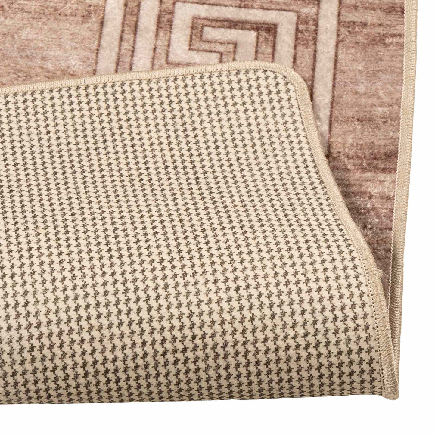vidaXL Χαλί Runner MARSA Λευκός 100 x 100 cm Πολυέστερ και PVC