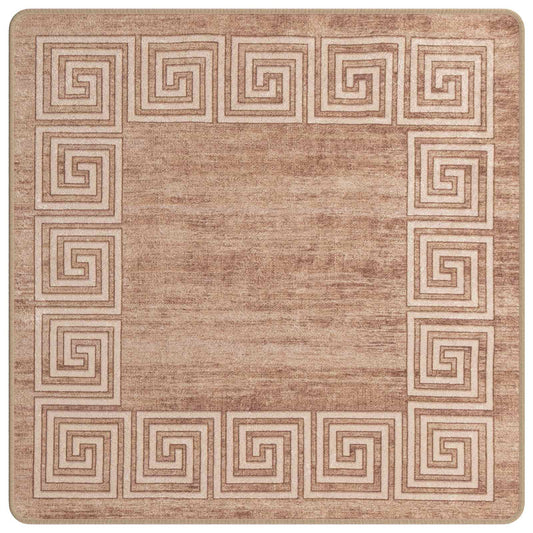 vidaXL Χαλί Runner MARSA Λευκός 100 x 100 cm Πολυέστερ και PVC