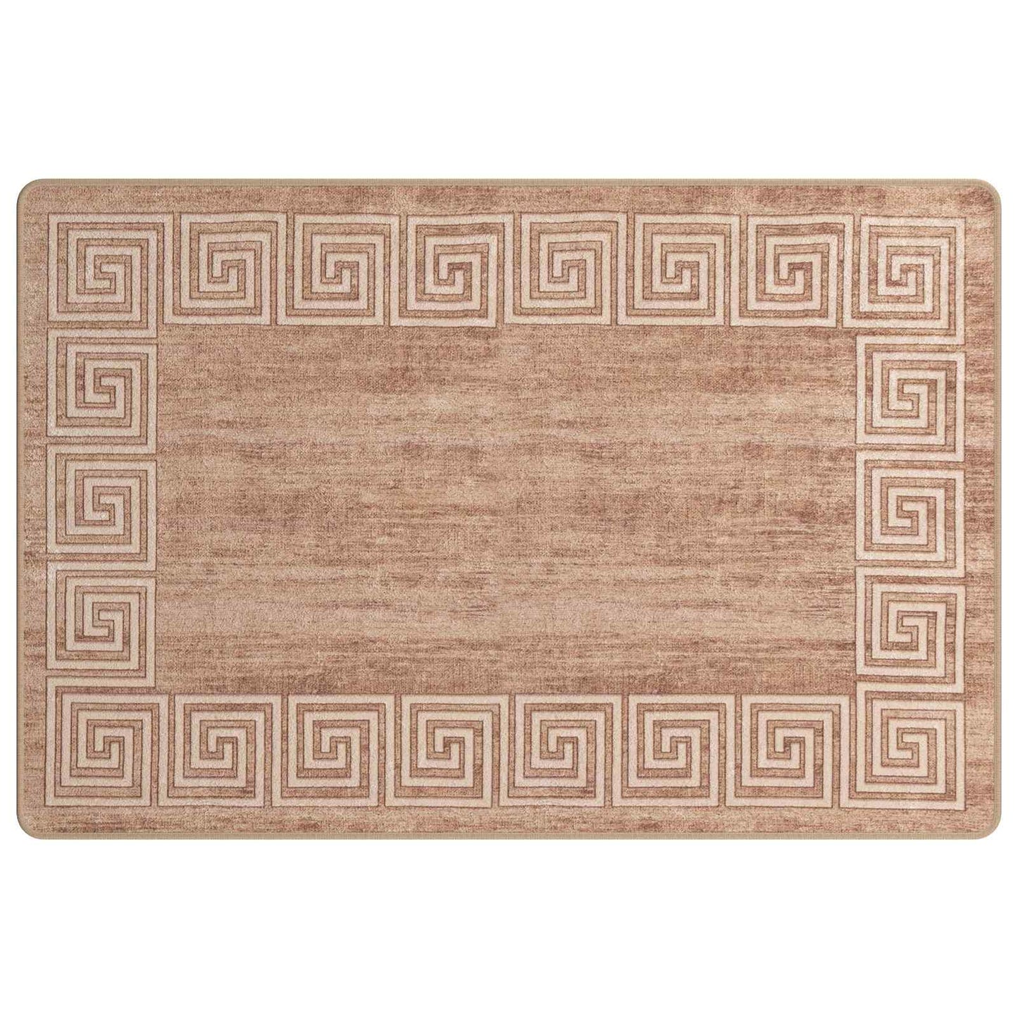 vidaXL Χαλί Runner MARSA Λευκός 100 x 150 cm Πολυέστερ και PVC