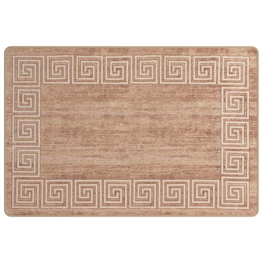 vidaXL Χαλί Runner MARSA Λευκός 100 x 150 cm Πολυέστερ και PVC