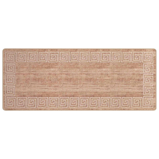 vidaXL Χαλί Runner MARSA Λευκός 100 x 300 cm Πολυέστερ και PVC