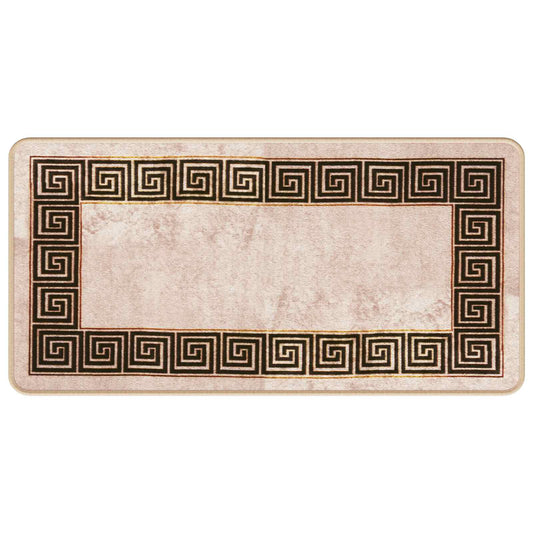 vidaXL Χαλί Runner MARSA Μαύρο 50 x 100 cm Πολυέστερ και PVC