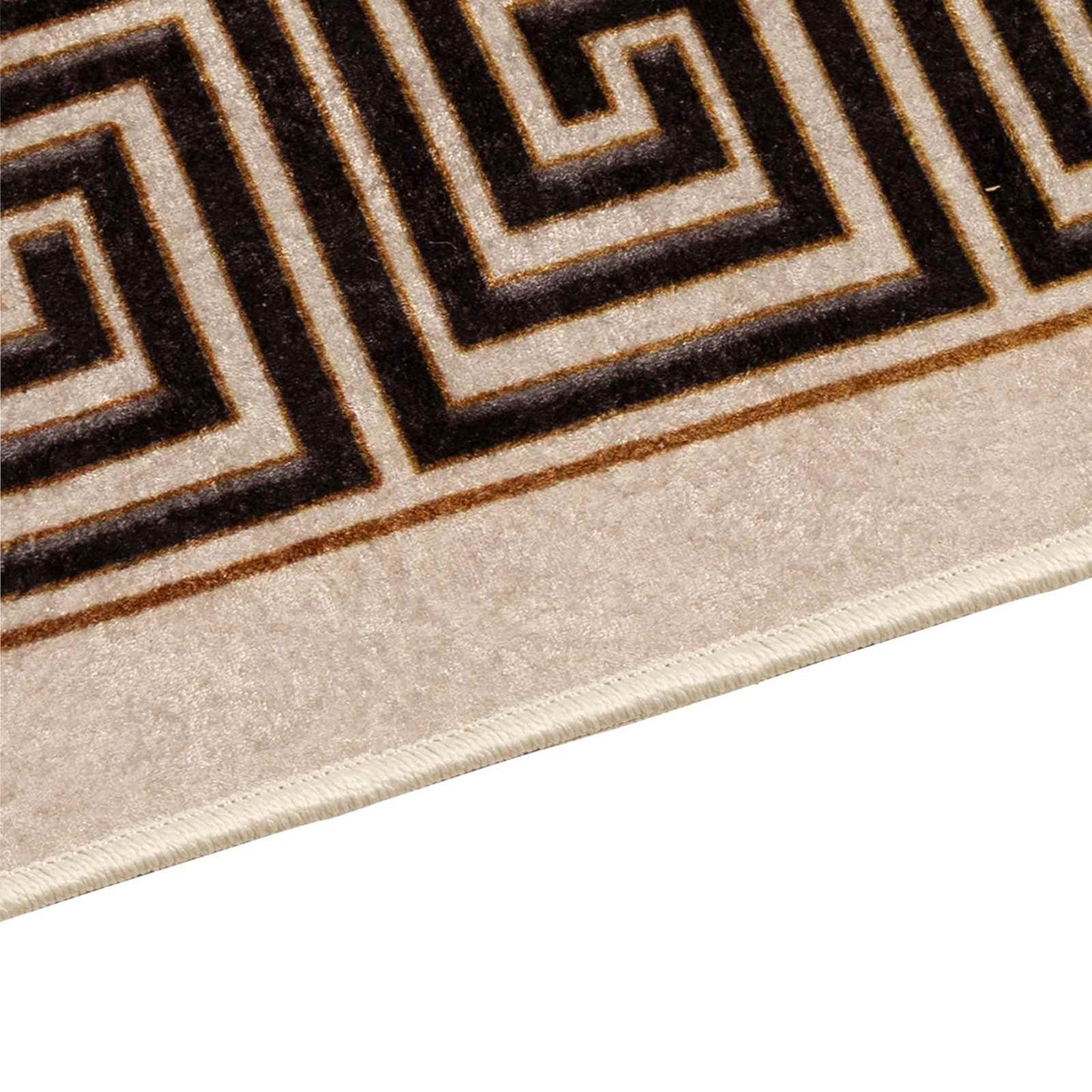 vidaXL Χαλί Runner MARSA Μαύρο 80 x 450 εκ. Πολυέστερ και PVC