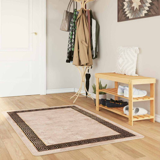 vidaXL Χαλί Runner MARSA Μαύρο 100 x 150 cm Πολυέστερ και PVC