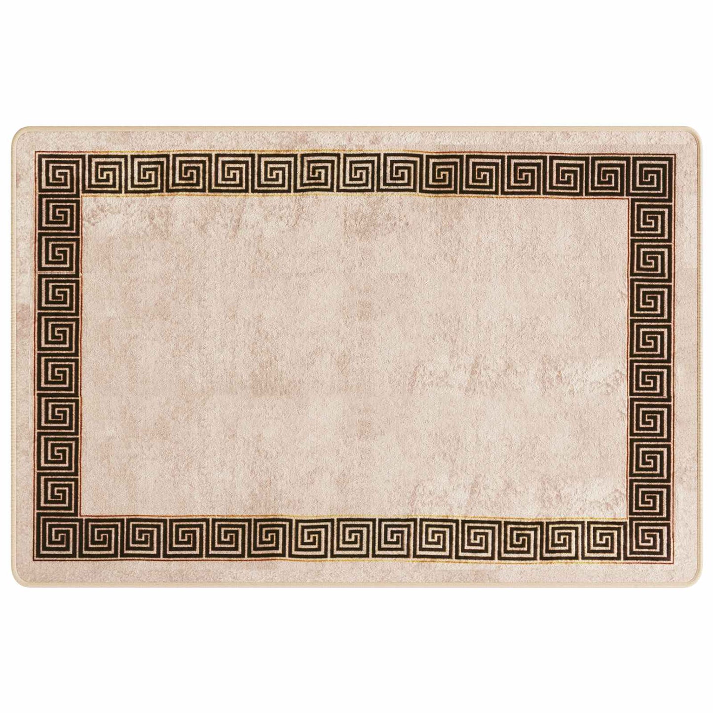 vidaXL Χαλί Runner MARSA Μαύρο 100 x 150 cm Πολυέστερ και PVC