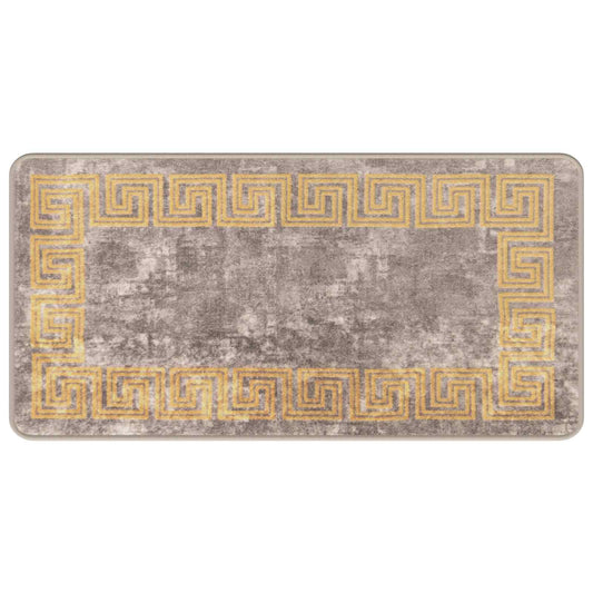 vidaXL Χαλί Runner MARSA Γκρι 50 x 100 cm Πολυέστερ και PVC