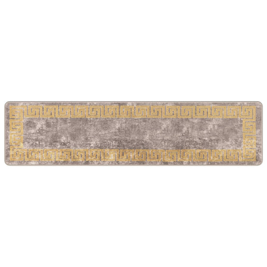 vidaXL Χαλί Runner MARSA Γκρι 50 x 200 εκ. Πολυέστερ και PVC