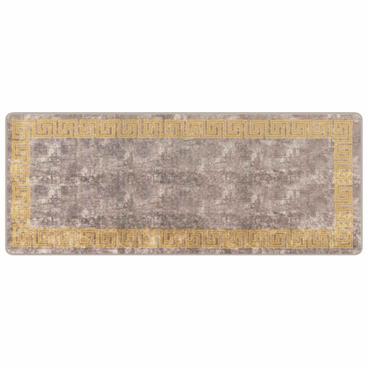 vidaXL Χαλί Runner MARSA Γκρι 80 x 200 cm Πολυέστερ και PVC