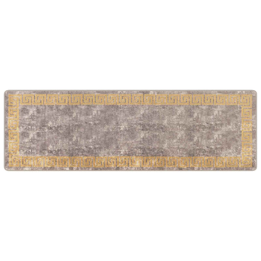 vidaXL Χαλί Runner MARSA Γκρι 80 x 250 cm Πολυέστερ και PVC