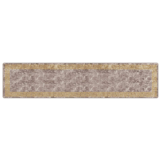 vidaXL Χαλί Runner MARSA Γκρι 80 x 350 εκ. Πολυέστερ και PVC