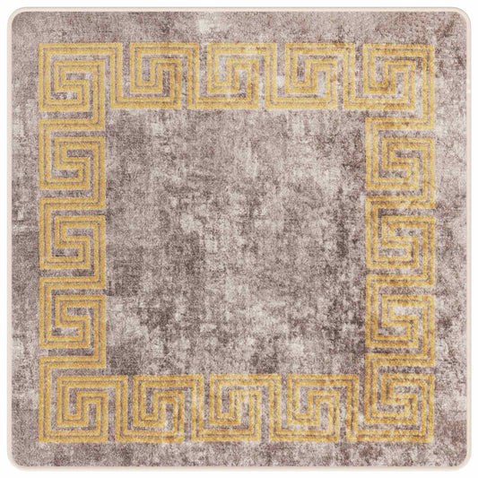 vidaXL Χαλί Runner MARSA Γκρι 100 x 100 cm Πολυέστερ και PVC