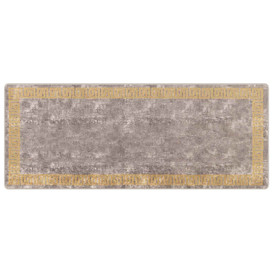 vidaXL Χαλί Runner MARSA Γκρι 100 x 250 cm Πολυέστερ και PVC