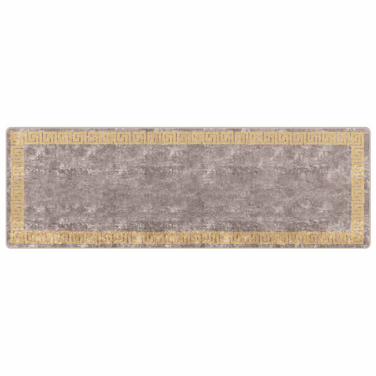 vidaXL Χαλί Runner MARSA Γκρι 100 x 300 cm Πολυέστερ και PVC