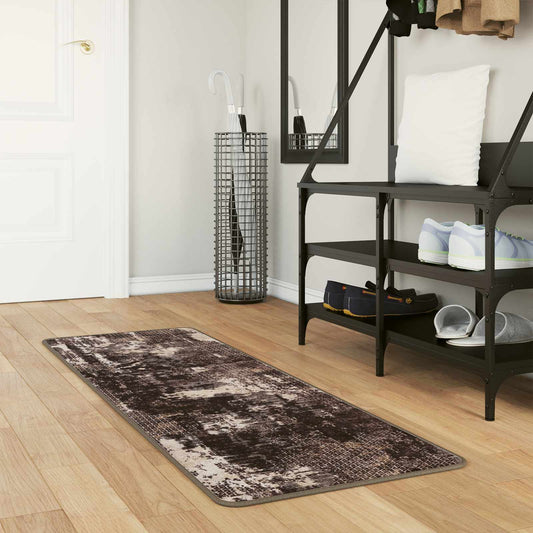 vidaXL Χαλί Runner MARSA Μαύρο 50 x 100 cm Πολυέστερ και PVC