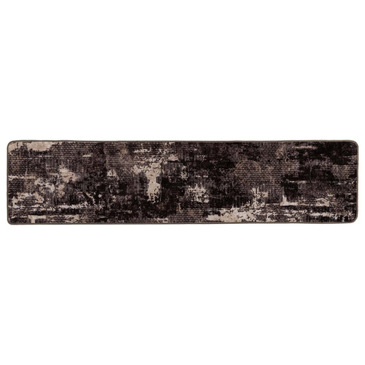 vidaXL Χαλί Runner MARSA Μαύρο 50 x 100 cm Πολυέστερ και PVC