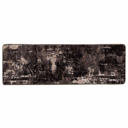 vidaXL Χαλί Runner MARSA Μαύρο 50 x 150 cm Πολυέστερ και PVC