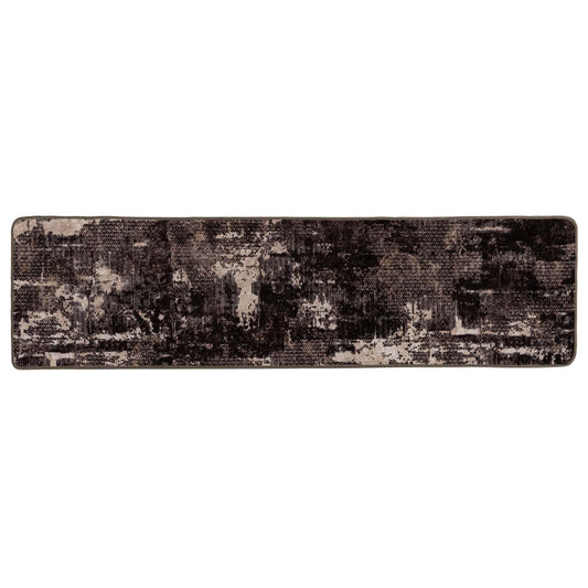 vidaXL Χαλί Runner MARSA Μαύρο 80 x 400 εκ. Πολυέστερ και PVC