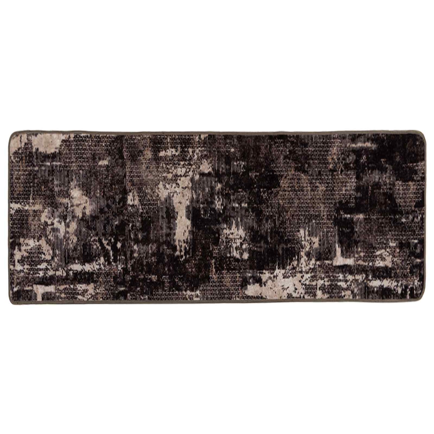 vidaXL Χαλί Runner MARSA Μαύρο 100 x 250 cm Πολυέστερ και PVC