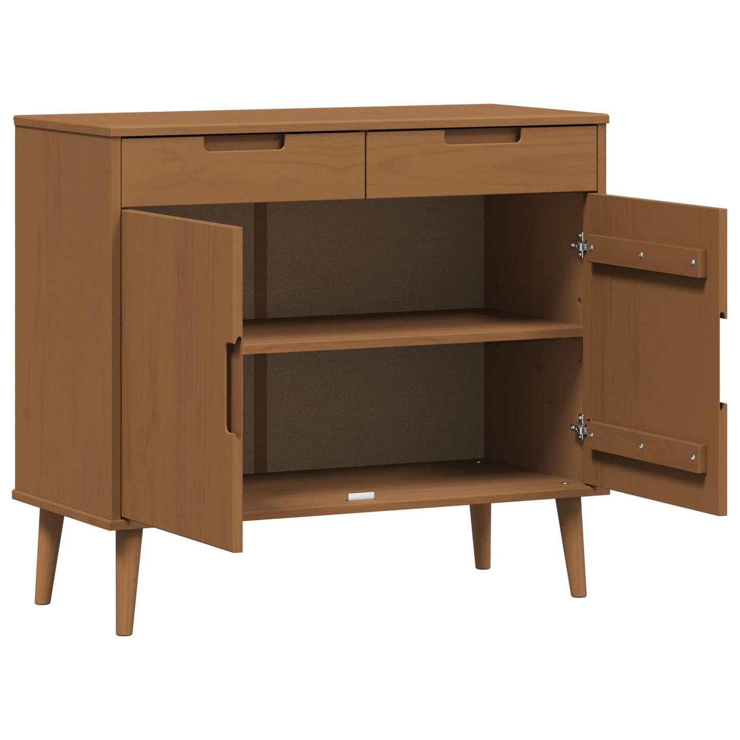 vidaXL Πλαϊνό γραφείο MOLDE Καραμέλα 90 x 40 x 80 εκ