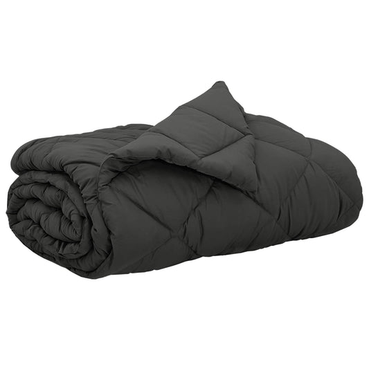 vidaXL Καλοκαιρινό Παπλωματοθήκη Ανθρακί 220 x 260 cm Μικροΐνες