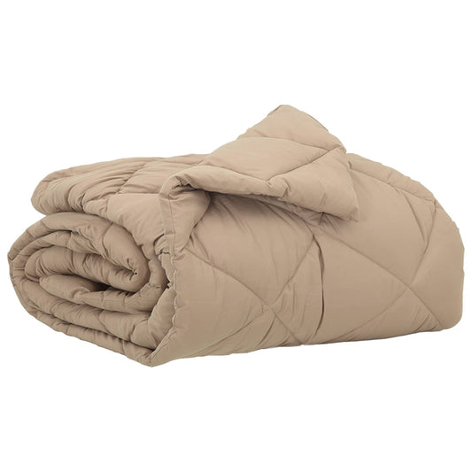 vidaXL Καλοκαιρινό Παπλωματοθήκη Taupe 200 x 140 cm Μικροΐνες