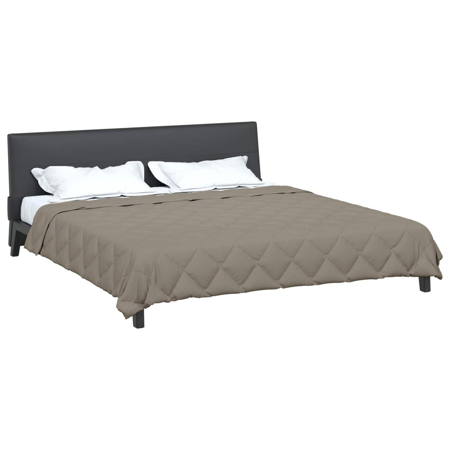 vidaXL Καλοκαιρινό Παπλωματοθήκη Ανοιχτό γκρι 200 x 200 cm Μικροΐνες