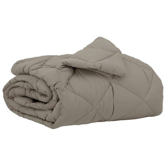 vidaXL Καλοκαιρινό Παπλωματοθήκη 220 x 140 cm Καλοκαίρι Ανοιχτό γκρι