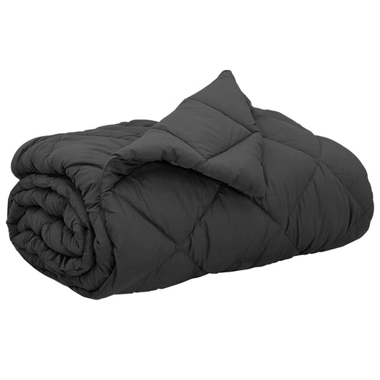 vidaXL Κουβέρτα ολόκληρου του χρόνου Ανθρακί 200 x 200 cm Μικροΐνες