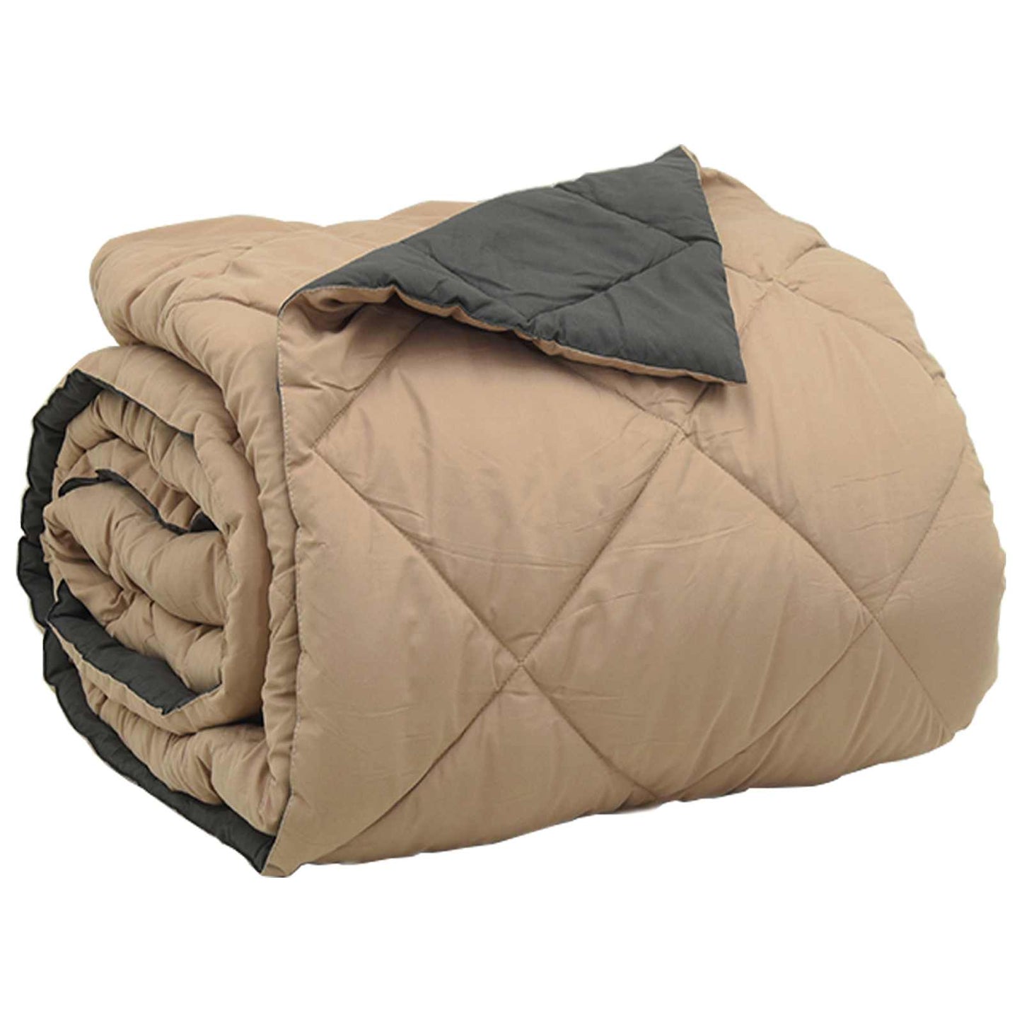 vidaXL Κουβέρτα ολόκληρου του χρόνου Ανθρακί και Ταμπά 220 x 200 εκ