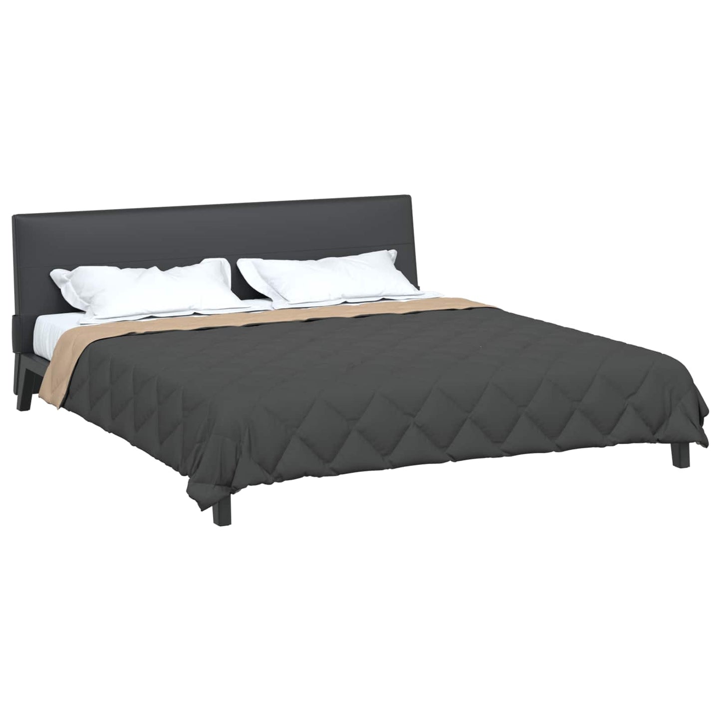 vidaXL Κουβέρτα ολόκληρου του χρόνου Ανθρακί και Ταμπά 220 x 260 cm