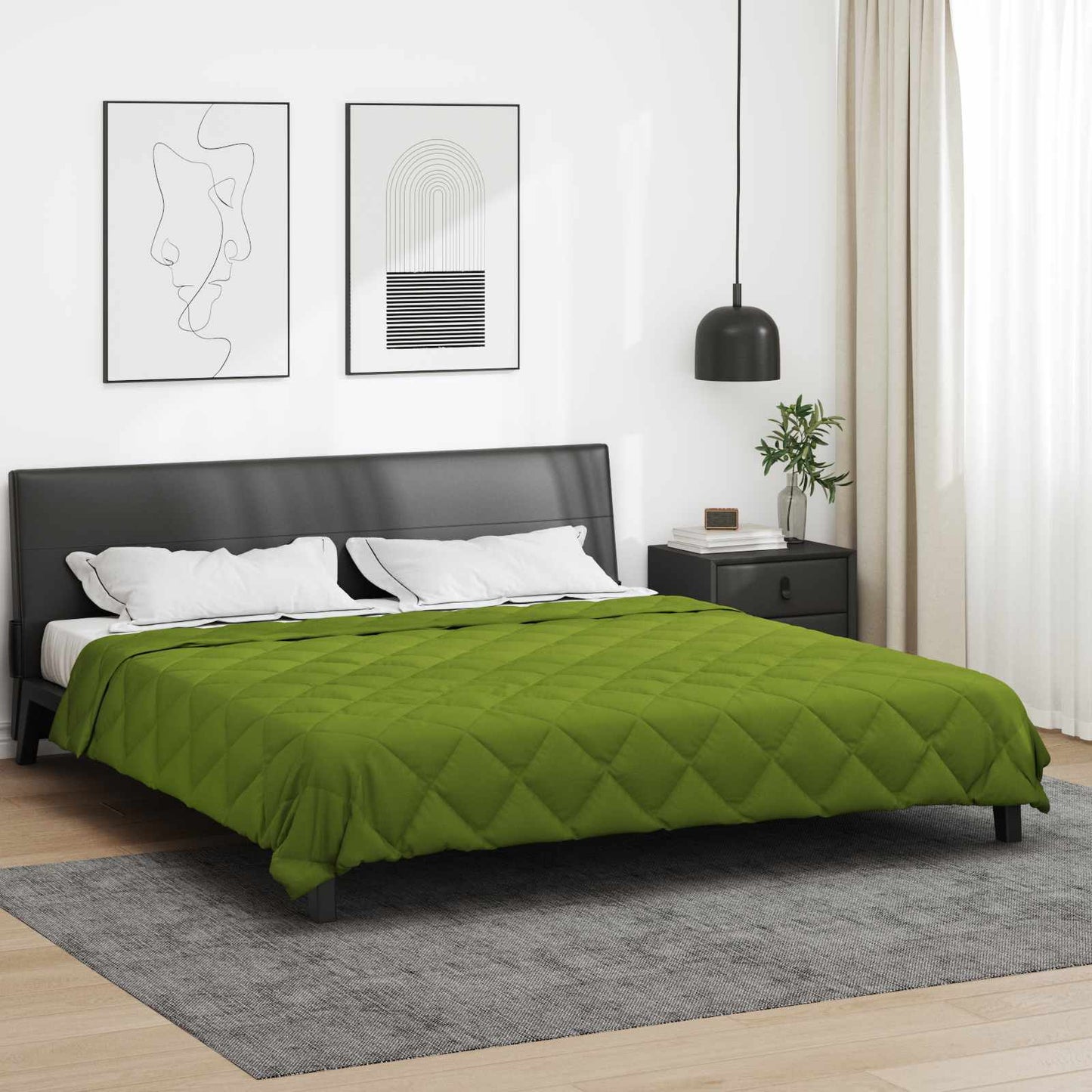 vidaXL Κουβέρτα ολόκληρου του χρόνου Πράσινο 200 x 240 cm Μικροΐνες