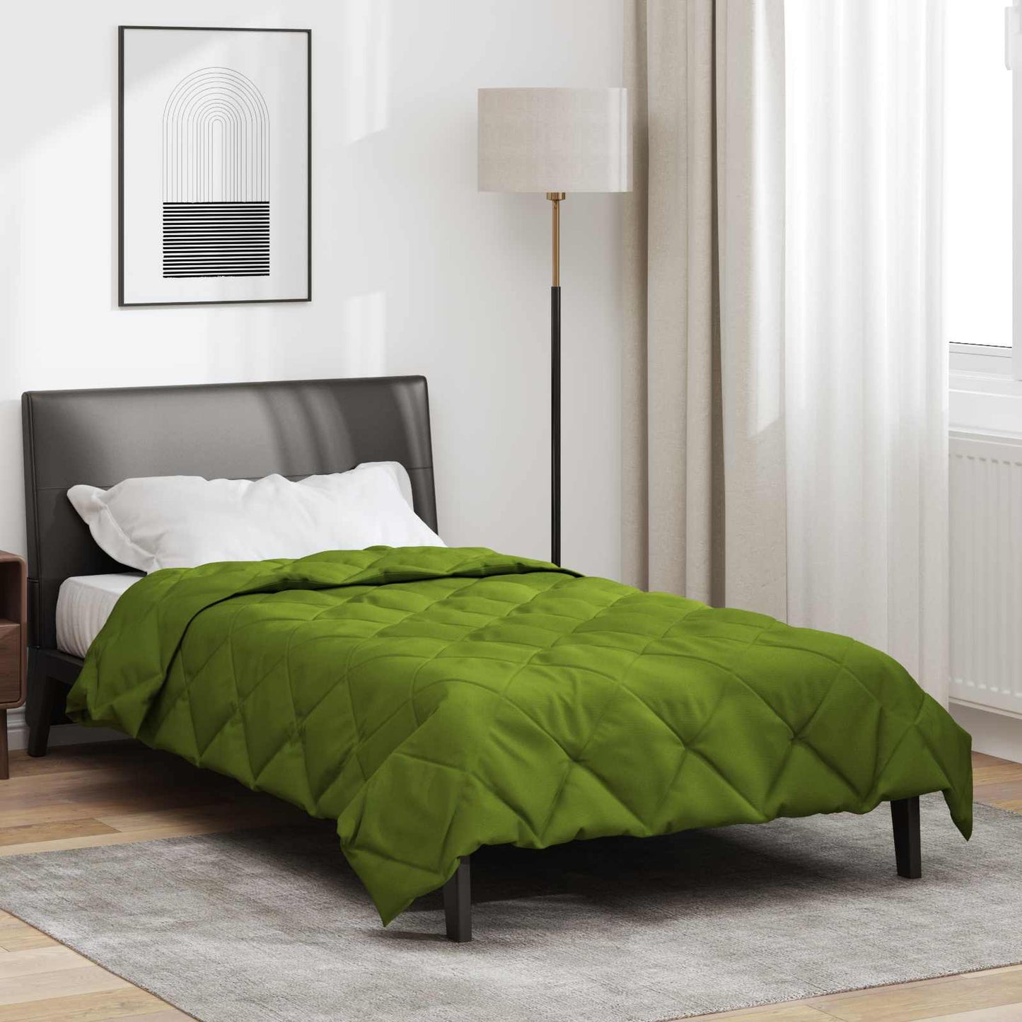 vidaXL Κουβέρτα ολόκληρου του χρόνου Πράσινο 135 x 220 εκ. Μικροΐνες