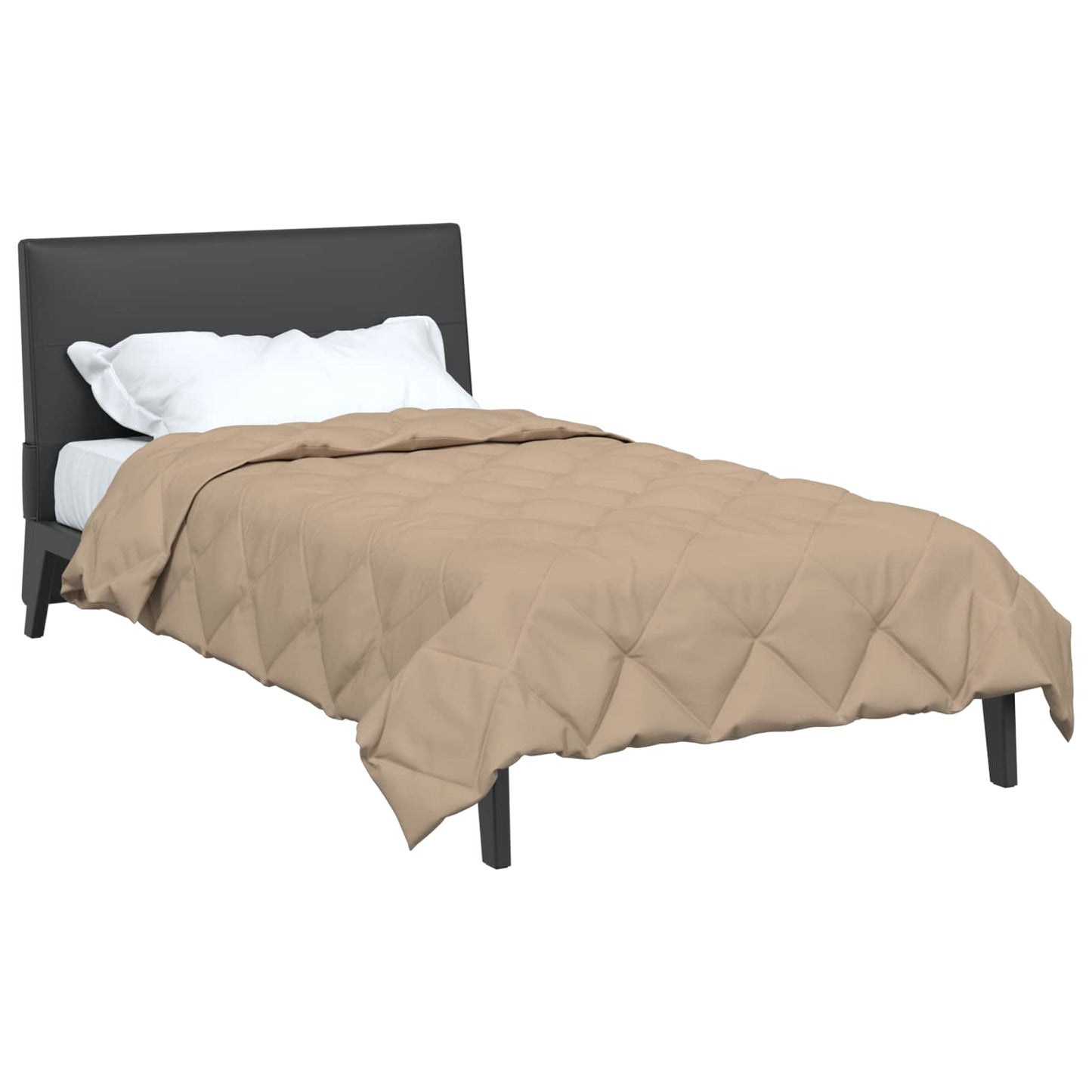 vidaXL Κουβέρτα ολόκληρου του χρόνου Taupe 200 x 140 cm Μικροΐνες