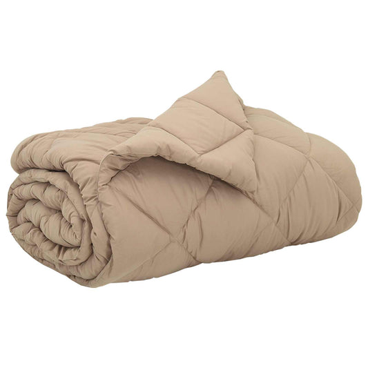 vidaXL Κουβέρτα ολόκληρου του χρόνου Taupe 200 x 240 cm Μικροΐνες
