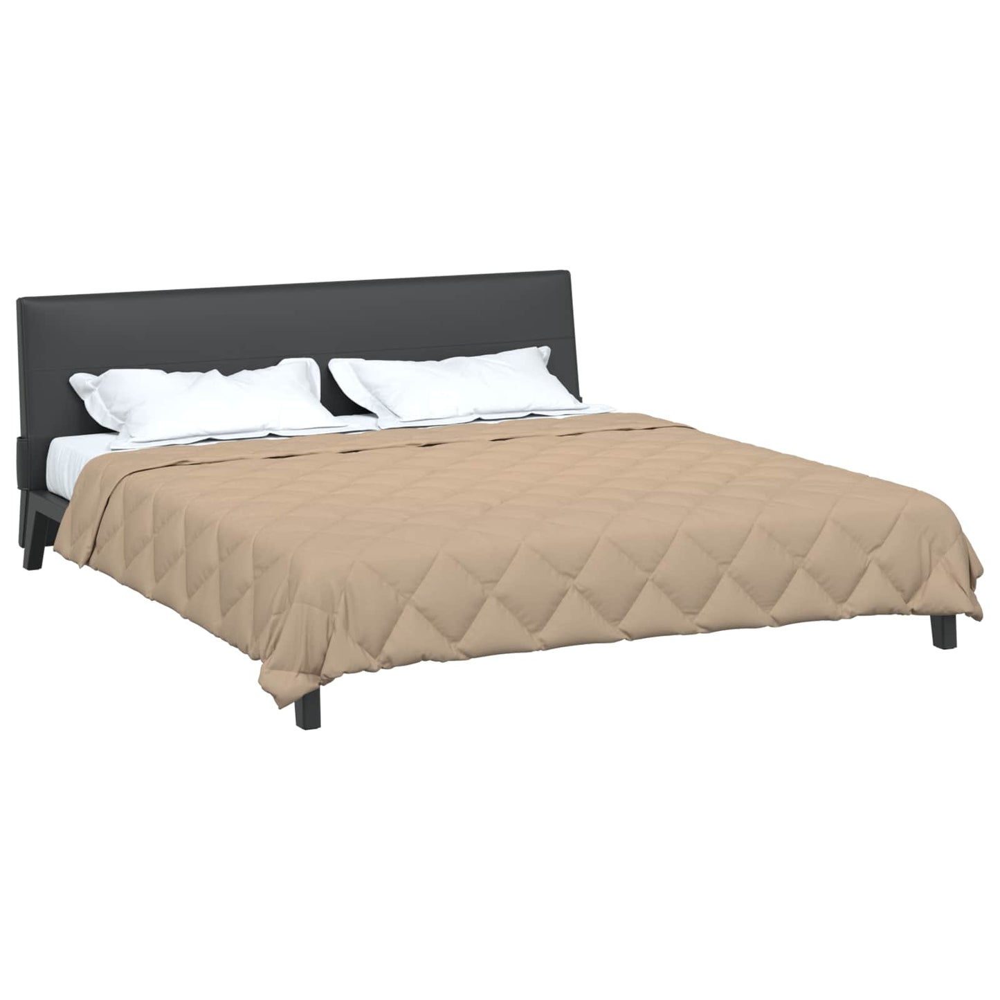 vidaXL Κουβέρτα ολόκληρου του χρόνου Taupe 220 x 240 cm Μικροΐνες