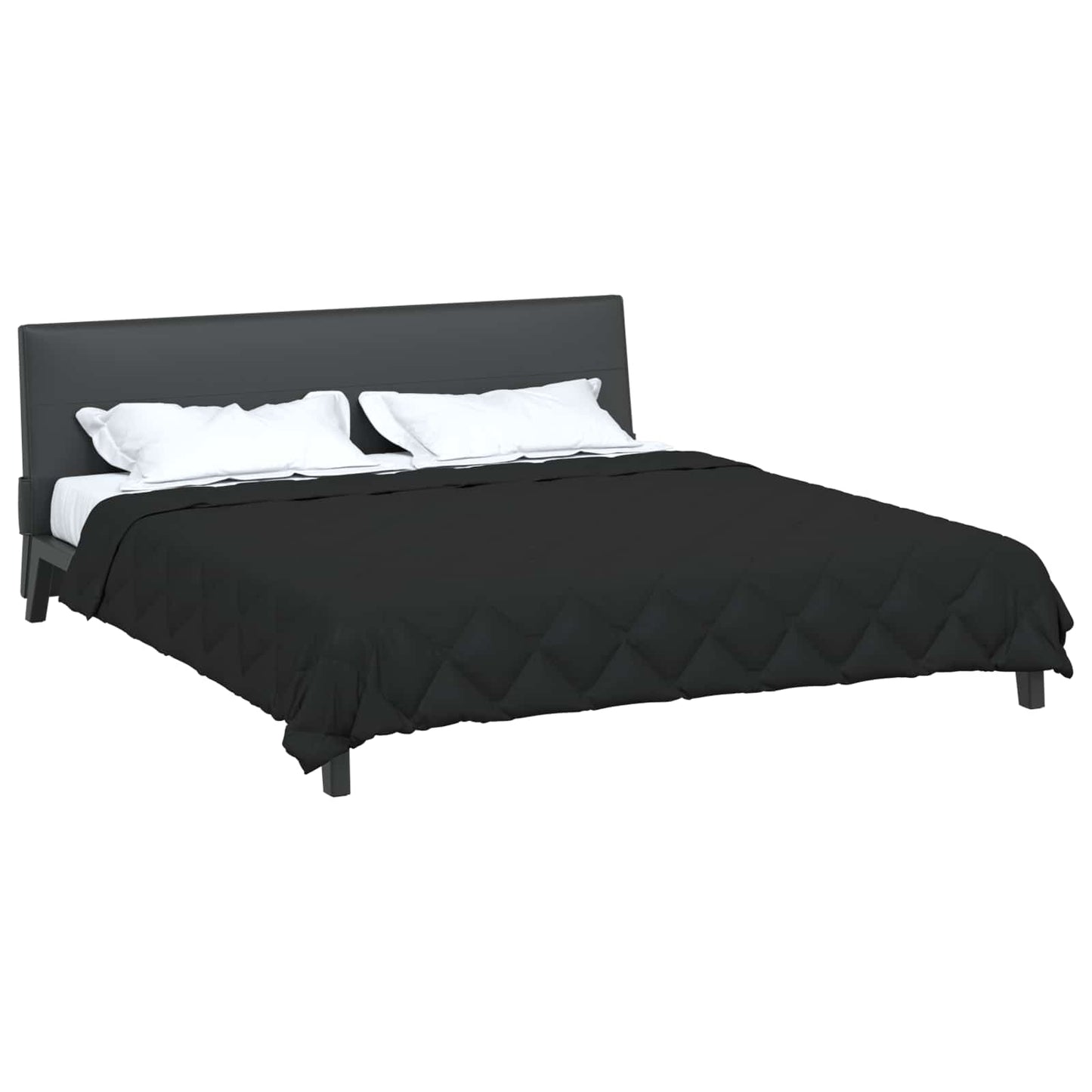 vidaXL Κουβέρτα ολόκληρου του χρόνου Μαύρο 200 x 200 cm Μικροΐνες