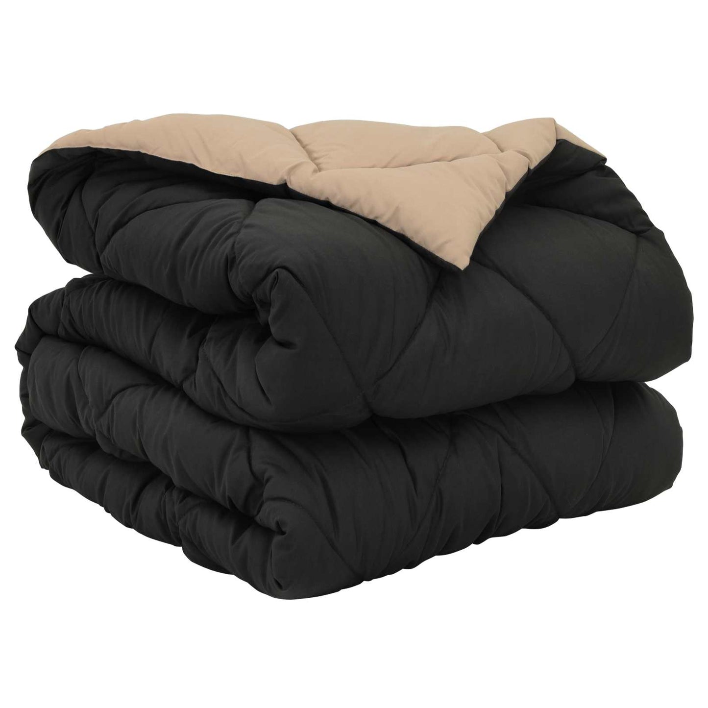 vidaXL Κουβέρτα ολόκληρου του χρόνου Μαύρο και Ταμπά 200 x 135 εκ.