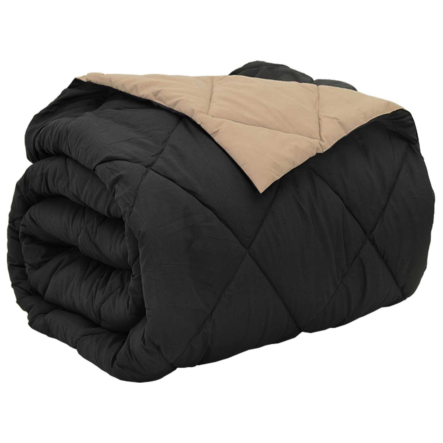 vidaXL Κουβέρτα ολόκληρου του χρόνου Μαύρο και Ταμπά 240 x 260 εκ.
