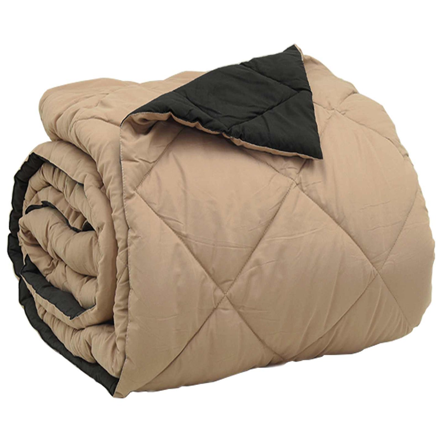 vidaXL Κουβέρτα ολόκληρου του χρόνου Μαύρο και Ταμπά 240 x 260 εκ.